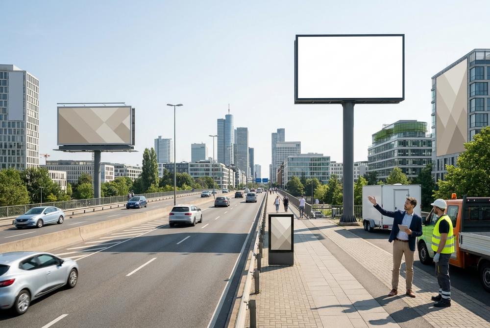 bllboardy reklamowe i nośniki outdoor: Super 18, wielkoformat, CLP, przyczepy mobilne, Airboardy i słupy